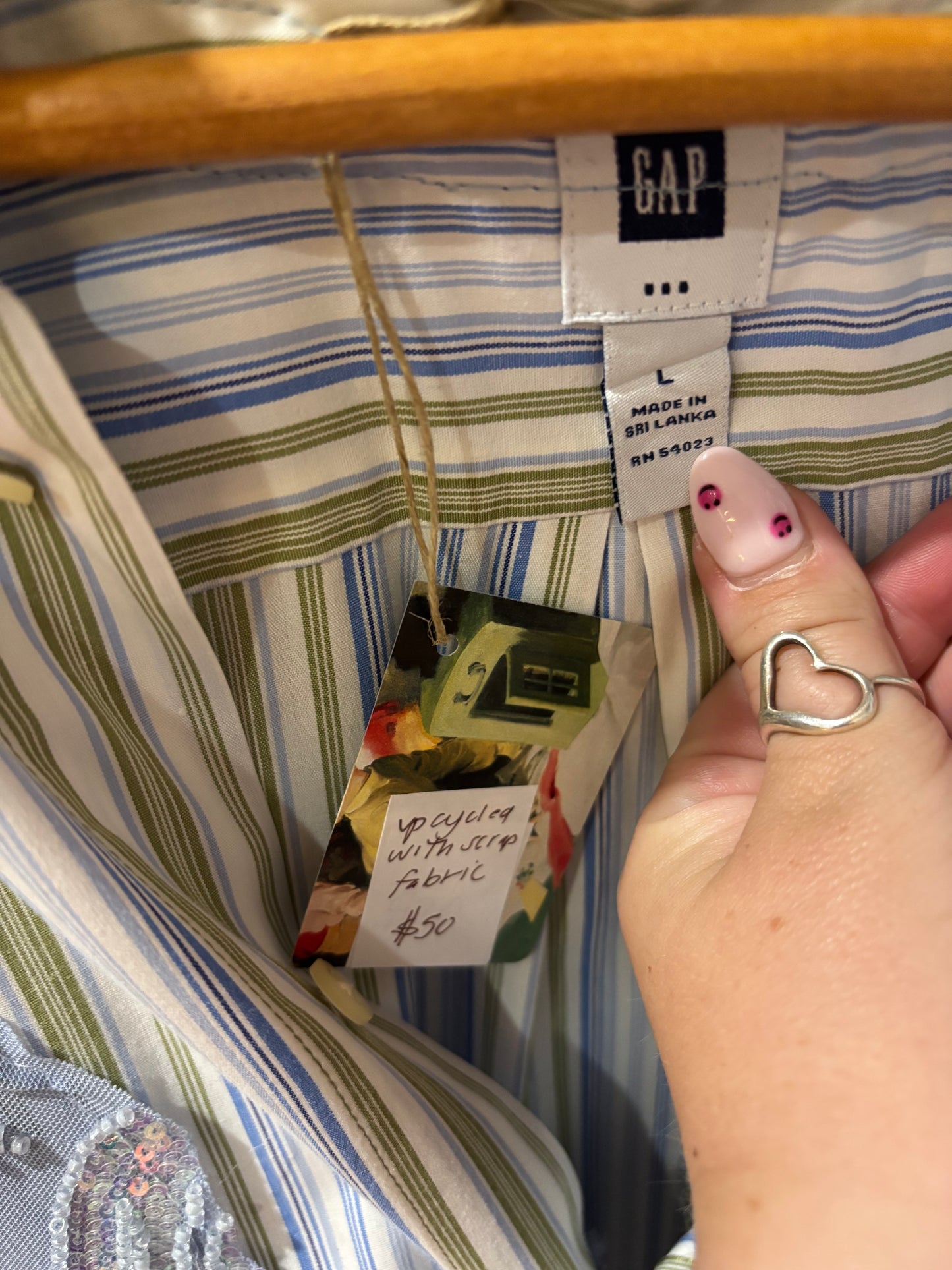 Upcycled Bikini Buttondown
